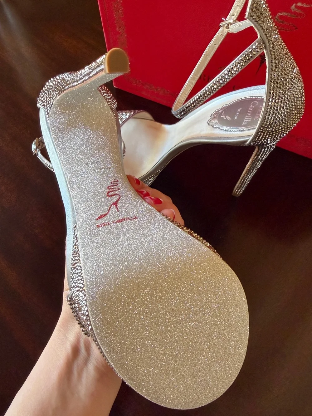 Rene Caovilla sparkling crystal